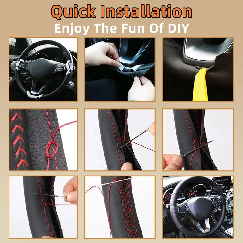 Автомобильный чехол на руль дл – обзор и цена Car Steering Wheel Cover Anti Slip Breathable