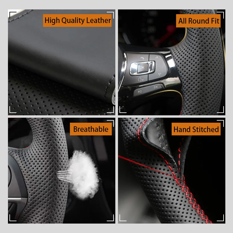Автомобильный чехол на руль дл – обзор и цена Car Steering Wheel Cover Anti Slip Breathable