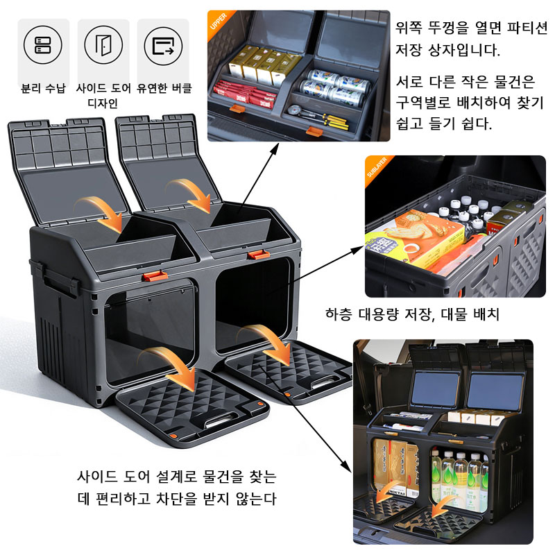 Усовершенствованный наклонный  – обзор и цена Car Trunk Organizer Foldable Storage Box