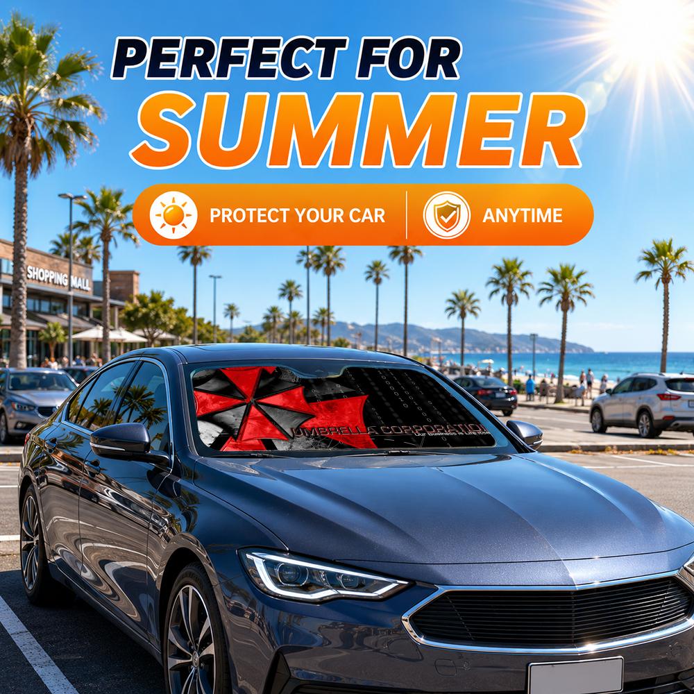 Солнцезащитный козырек для авт – обзор и цена Car Sunshade Windshield Umbrella Foldable