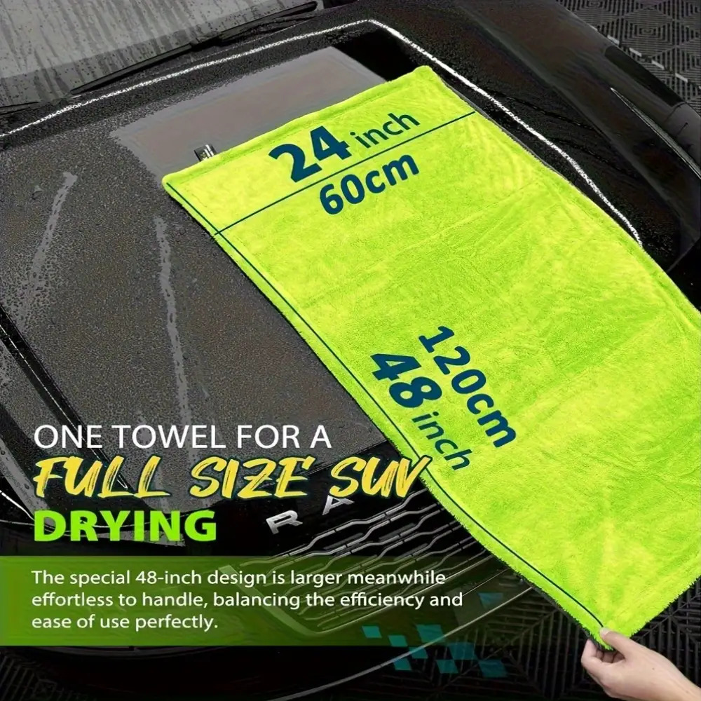 1400GSM сверхмощное сушильное  – обзор и цена Microfiber Car Drying Towel Super Absorbent